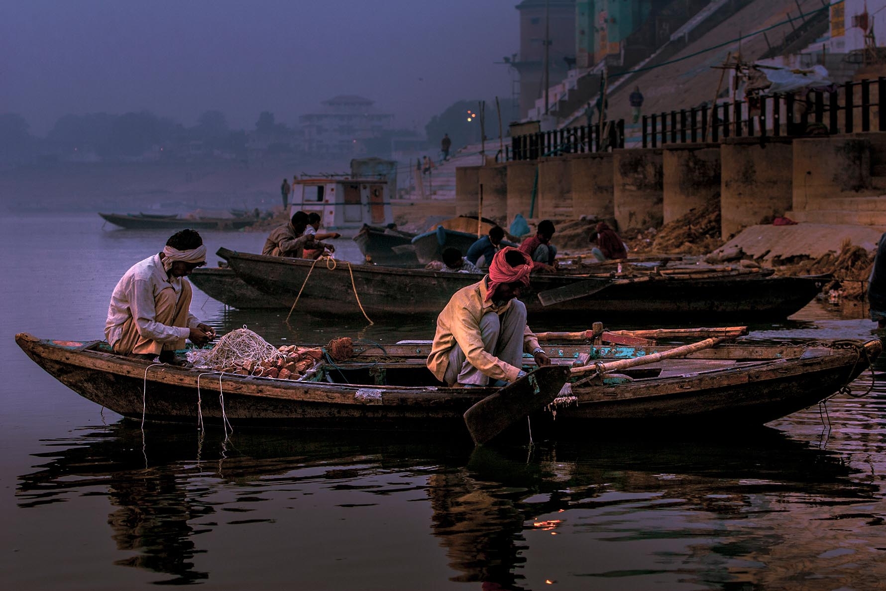 Varanasi Ghats at River Ganges
