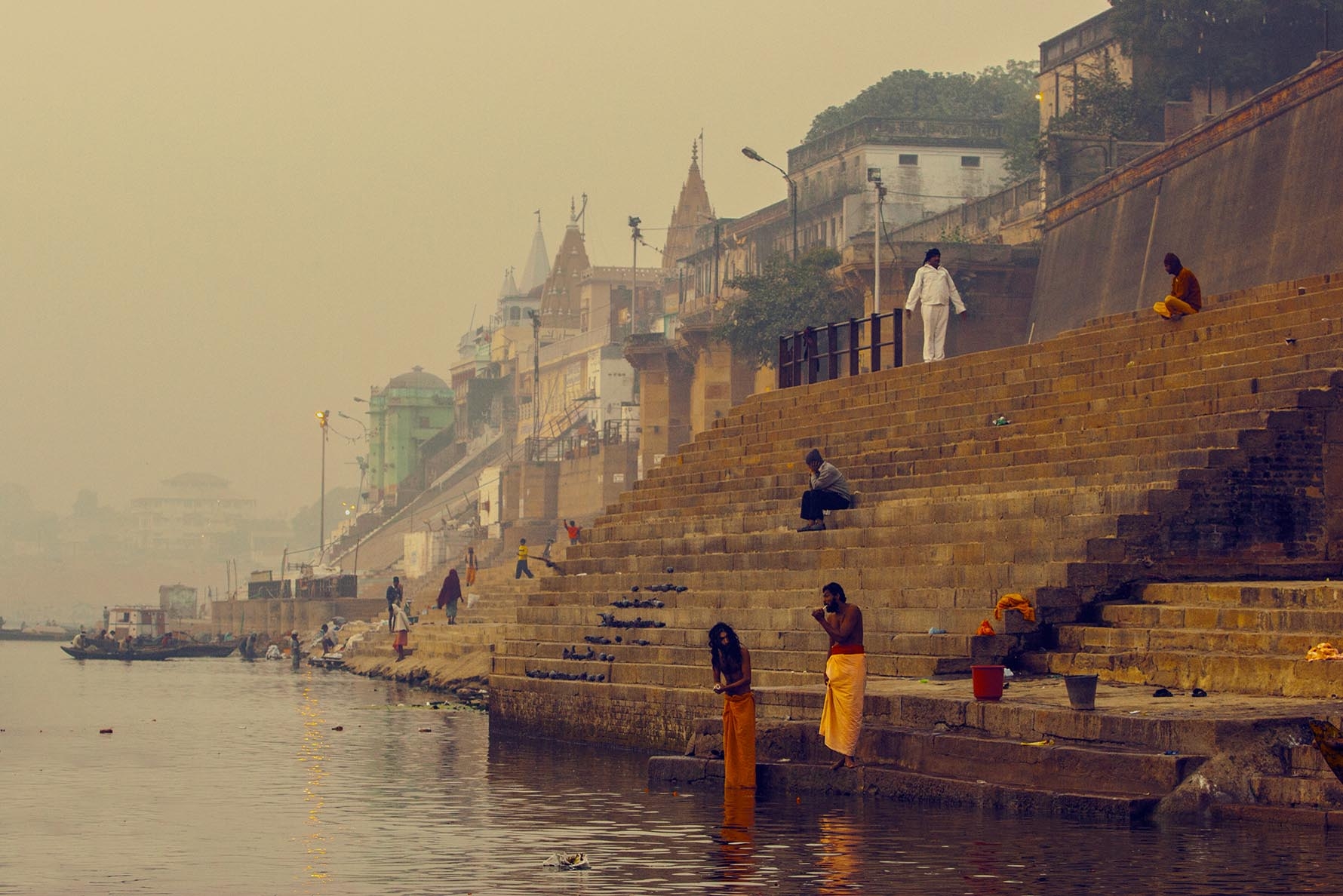Varanasi Ghats at River Ganges